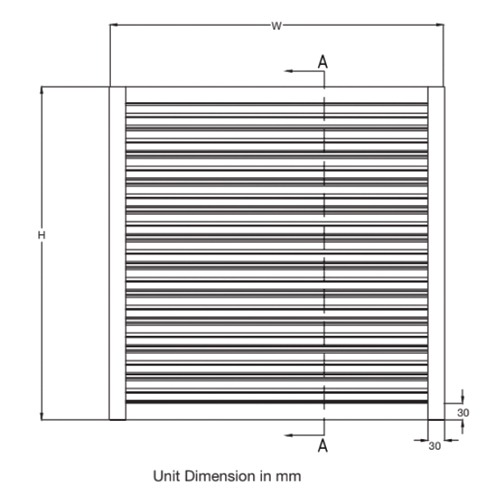 ERM-AD Double Bank Weather Louver - Image 2
