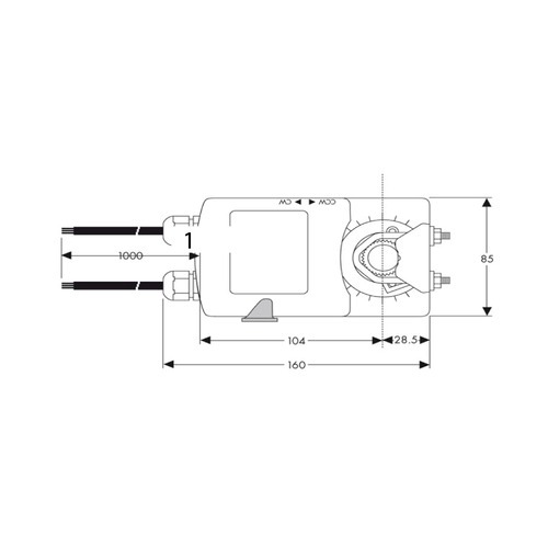 NACA 10Nm 2-Point & 3-Point On-Off Control Actuator - Image 2